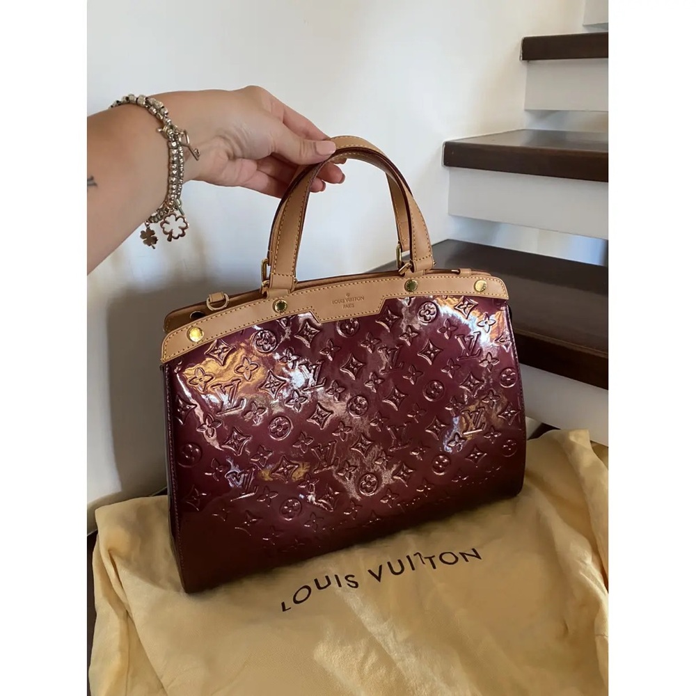 Louis Vuitton Burgundy Monogram Vernis Handbag